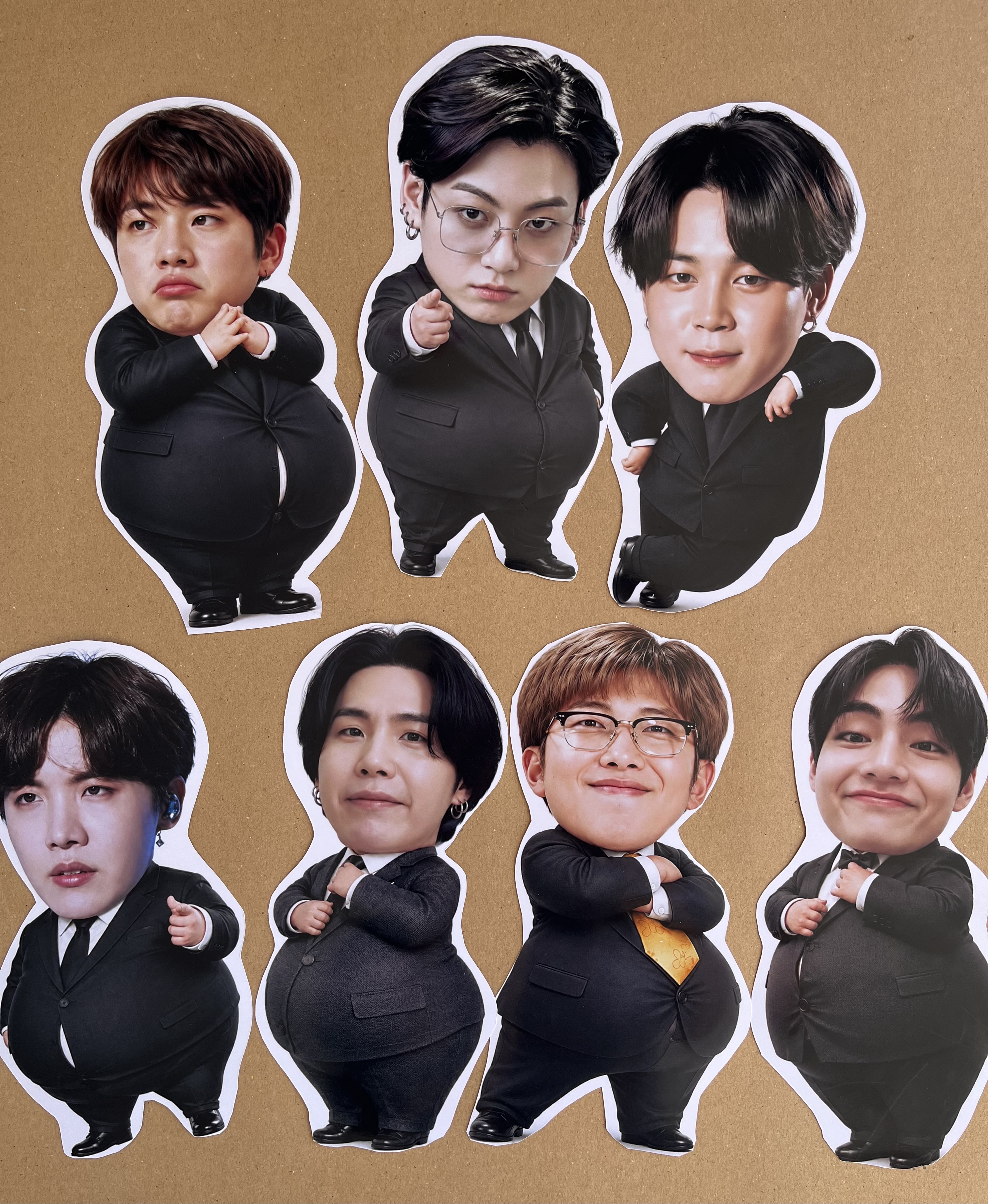 پوستر شکم گنده bts