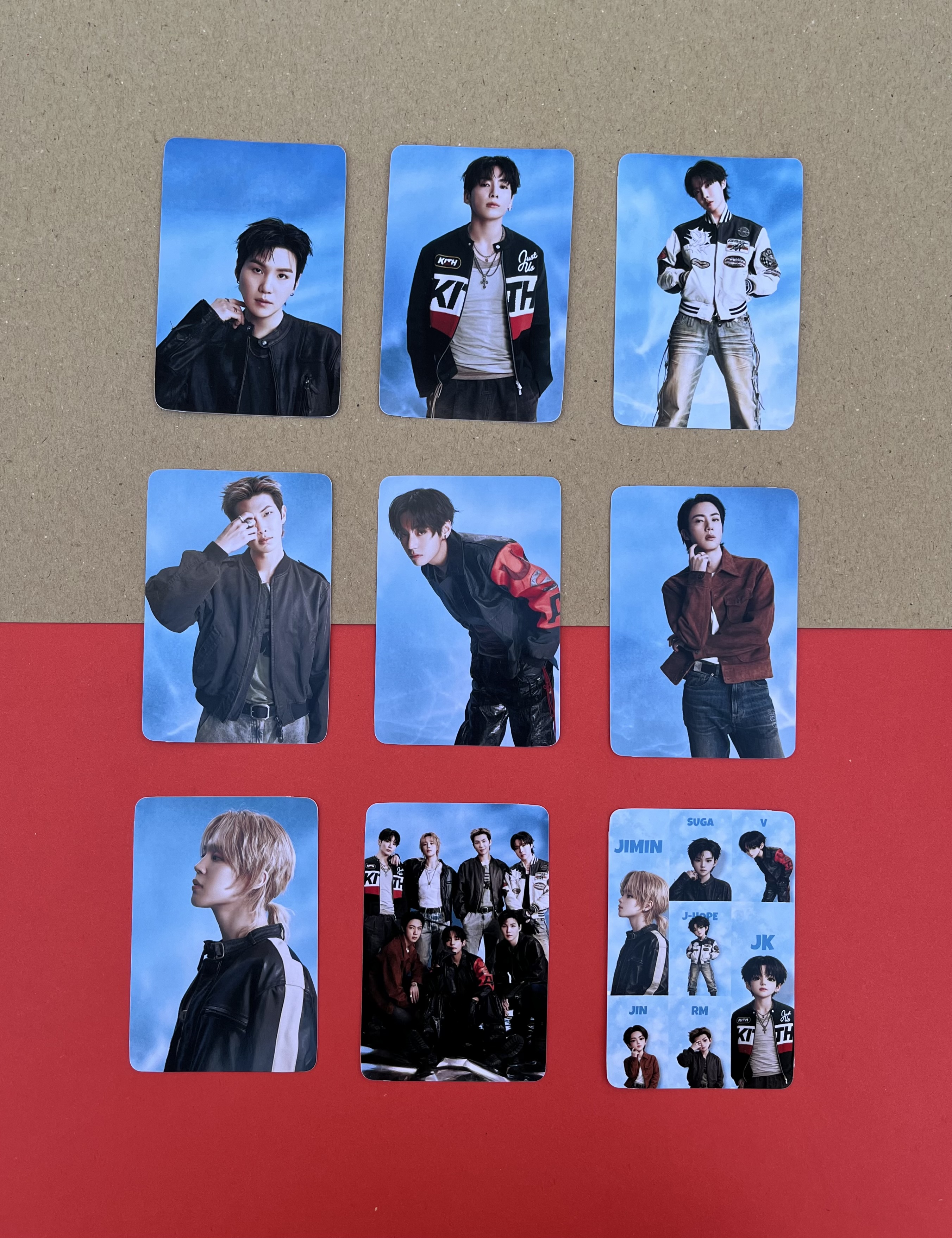 پک فتوکارت bts تم آبی